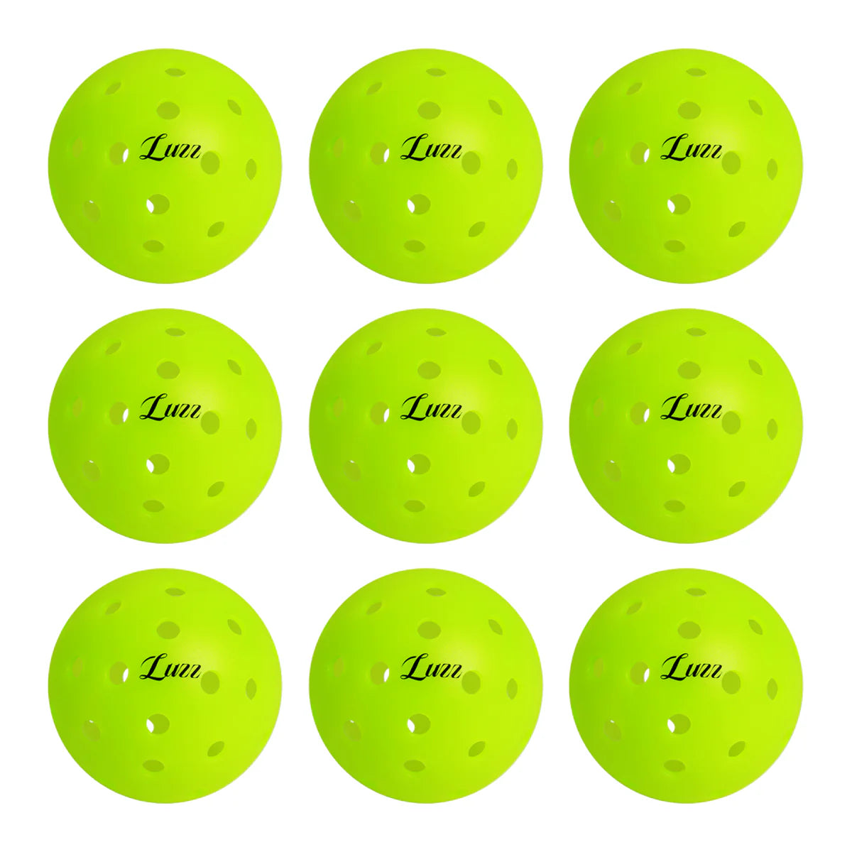 (3 Balls)Luzz Pickleball– 40-Hole Rotomolded Design, Wear-Resistant, Anti-Aging, Superior Rebound
