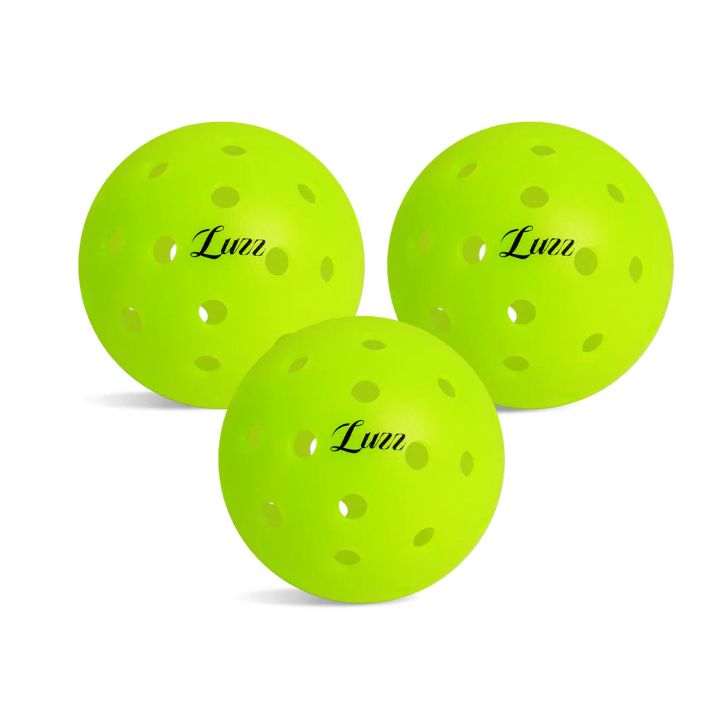 (3 Balls)Luzz Pickleball– 40-Hole Rotomolded Design, Wear-Resistant, Anti-Aging, Superior Rebound